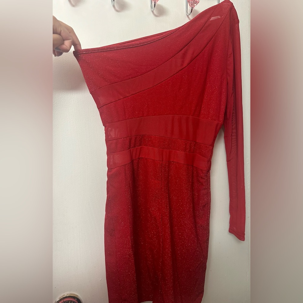 Brand New one shoulder red dress